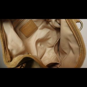 Coach Bags - Coach Beige Suede Hobo Shoulder Bag F06S-8A16 Coach Bags - Coach Beige Suede Hobo Shoulder Bag F06S-8A16